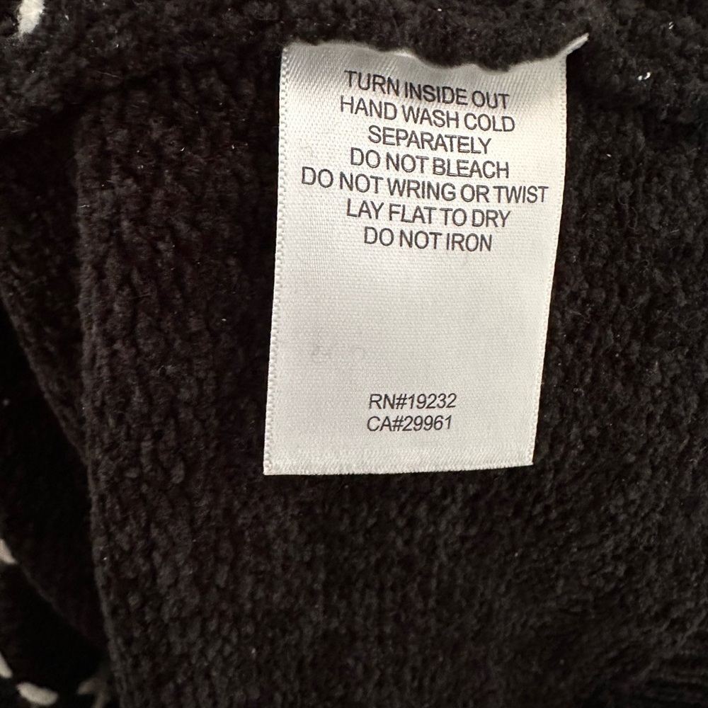 ALFRED DUNNER Black White Grid Pullover Cozy Knit Chenille Sweater Sz 1X - Picture 3 of 5
